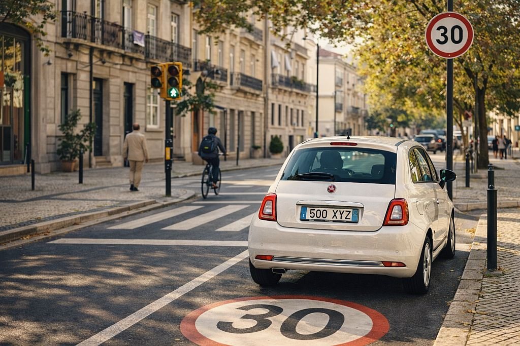 limitar velocidade fiat carro urbano cidade segurança emissões